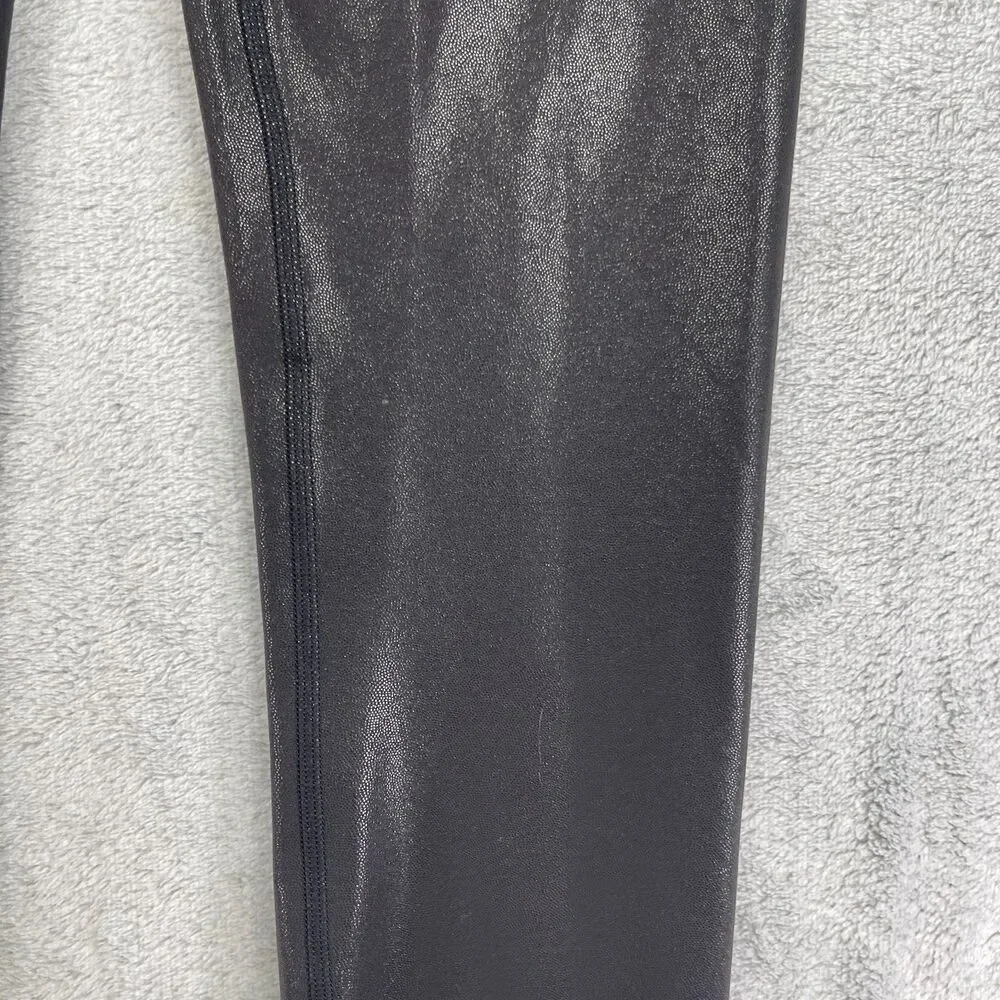 Lululemon Wunder Train 25 In Foil Leggings Womens 4 Black Stretch Yoga Running - Picture 4 of 9